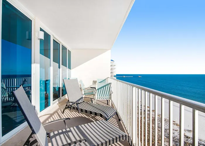 Gulf-front W Amazing View Balcony Ac & Shared Pools Hot Tubs & Gym
