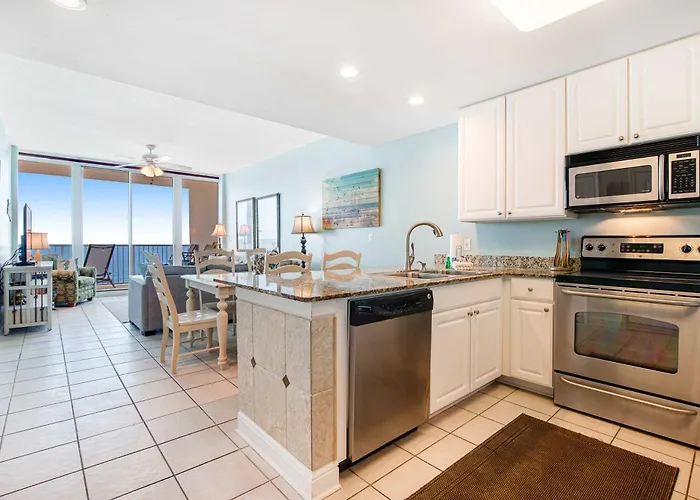 Gulf-front W Amazing View Balcony Ac & Shared Pools Hot Tubs & Gym